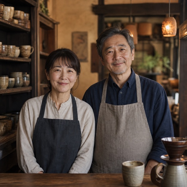 店主の田中さん夫婦（イメージ）